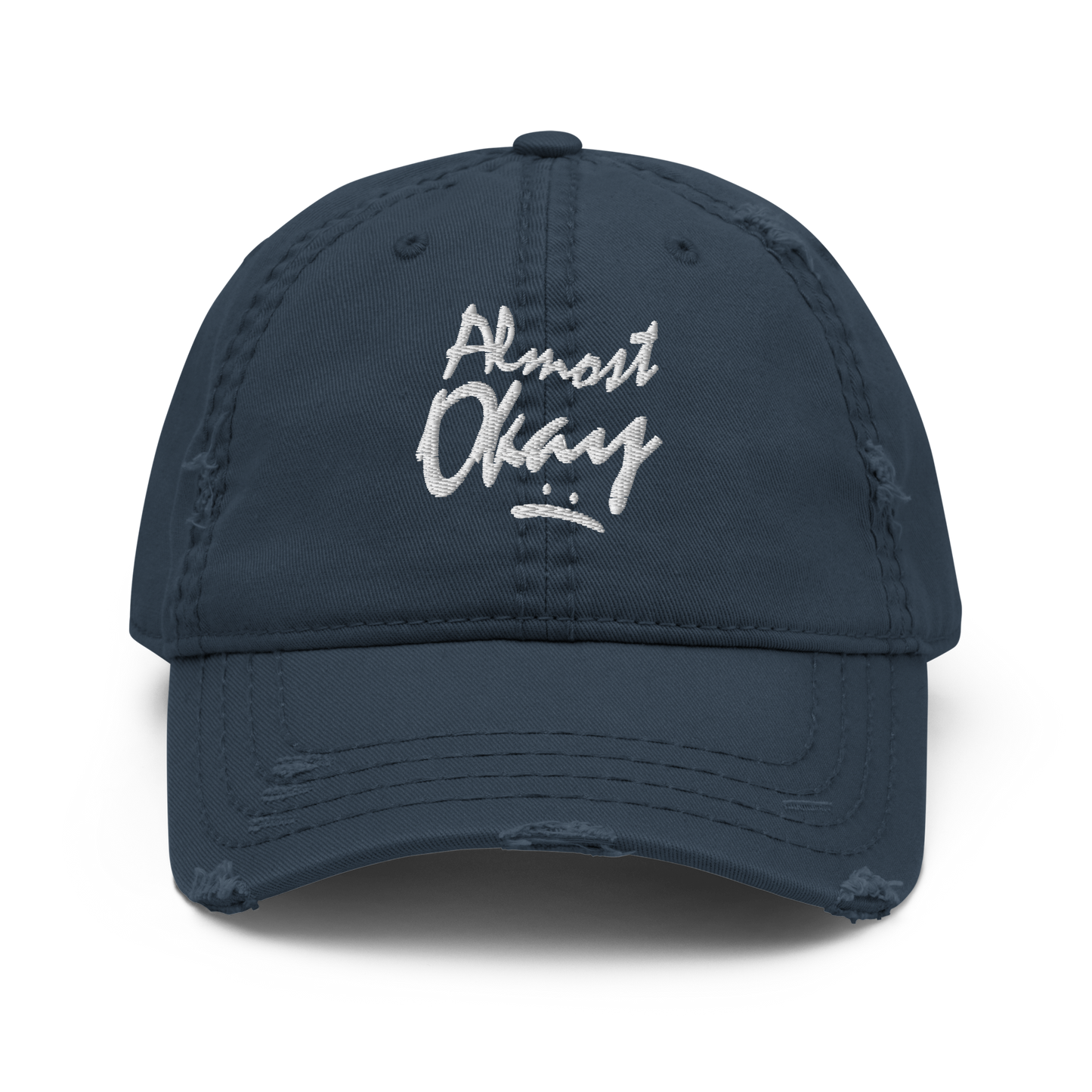"Almost Okay" Distressed Dad Hat